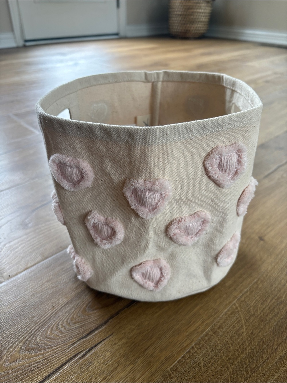 Pehr Heart Pom Storage Basket